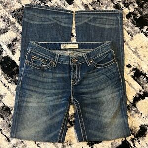 BKE Women's Boot Cut Jeans in Deep Blue